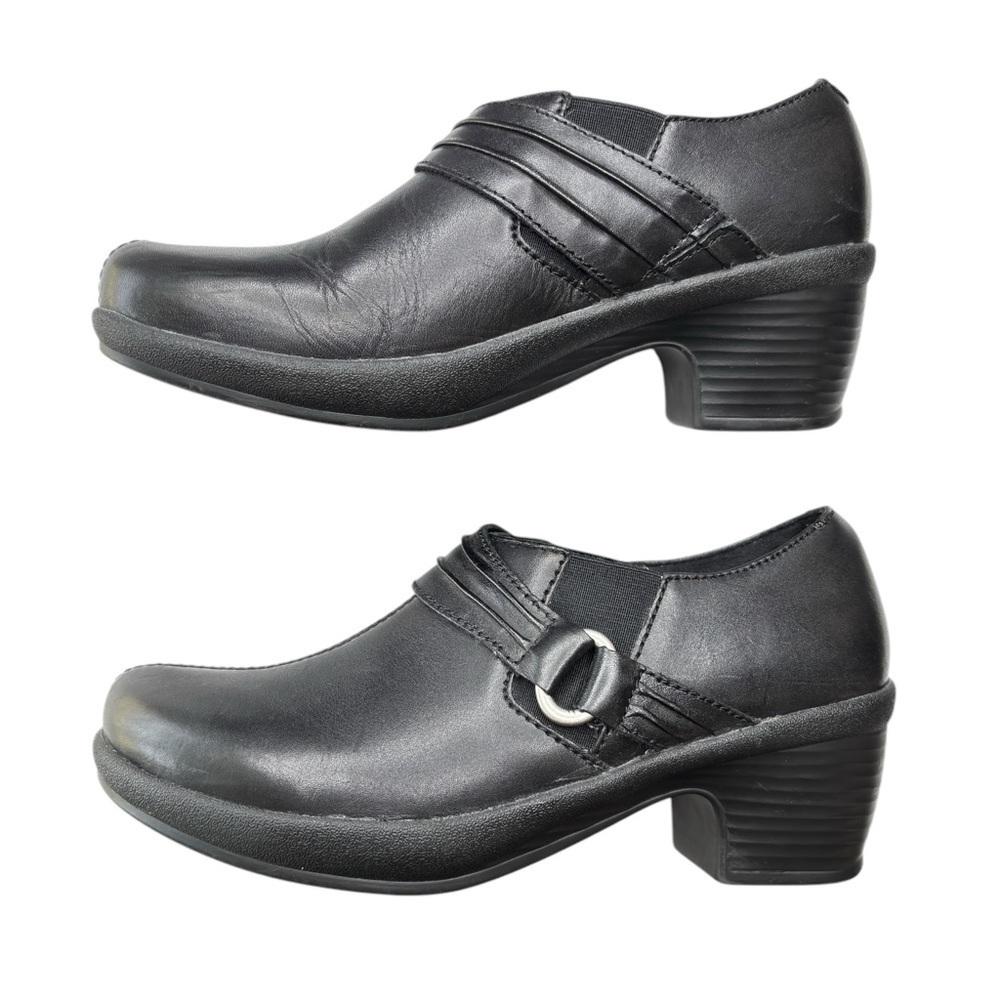 Klogs Footwear Boca Women’s Comfort Clogs Shoes Size 8.5 Black Leather Academia